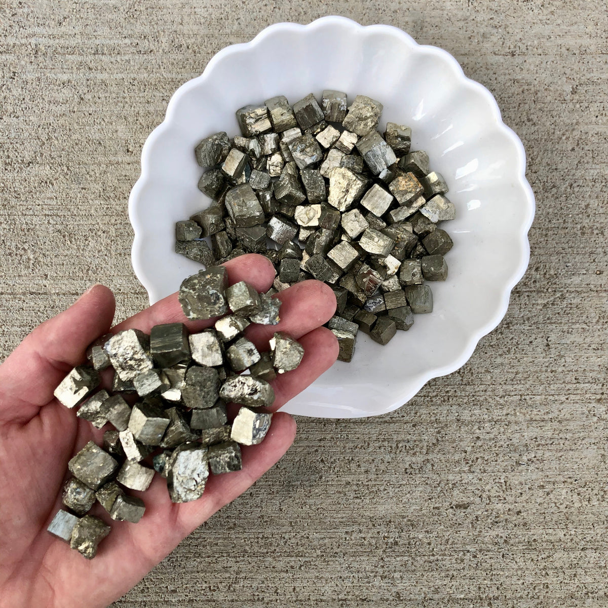 Pyrite Cube Medium Raw Pocket Stone – Wholehearted Crystal Creations