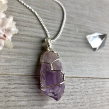 Amethyst Wire Wrapped Necklace