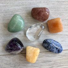 7 Chakra healing crystal specimen tumble set