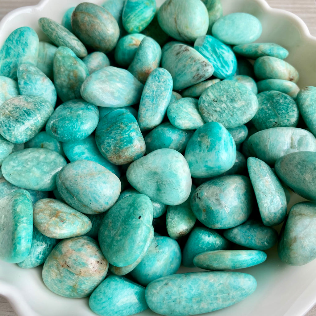Amazonite Tumbled Pocket Stone Crystal Specimen – Wholehearted Crystal Creations