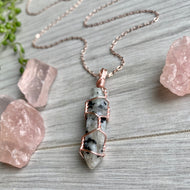 Moonstone Wire Wrapped Crystal Necklace – Wholehearted Crystal Creations