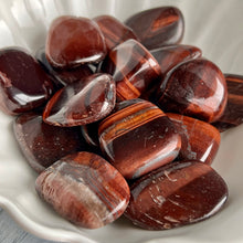 Red Tigers Eye tumbled pocket stone specimen