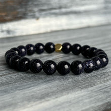 Blue Goldstone Stretch Bracelet – Wholehearted Crystal Creations