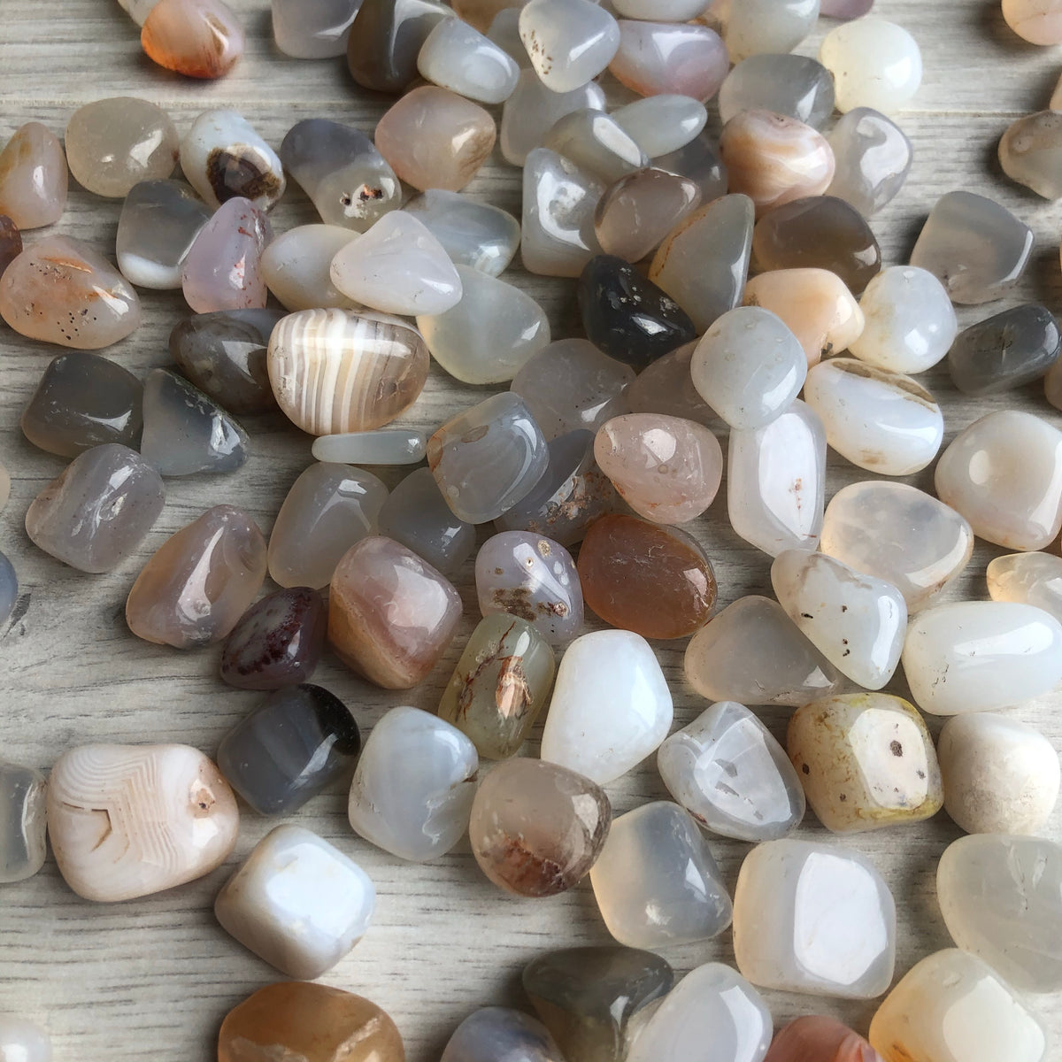 Agate Tumbled Pocket Stone Crystal Specimen – Wholehearted Crystal Creations