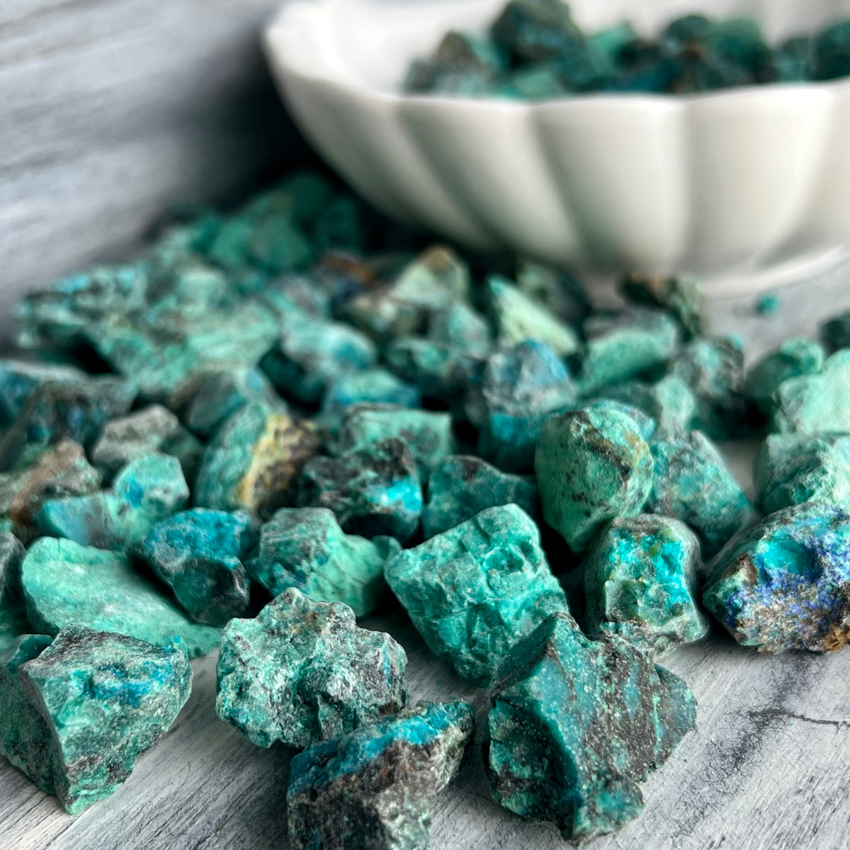 Chrysocolla Cuprite Rough Pocket Stones Medium – Wholehearted Crystal Creations
