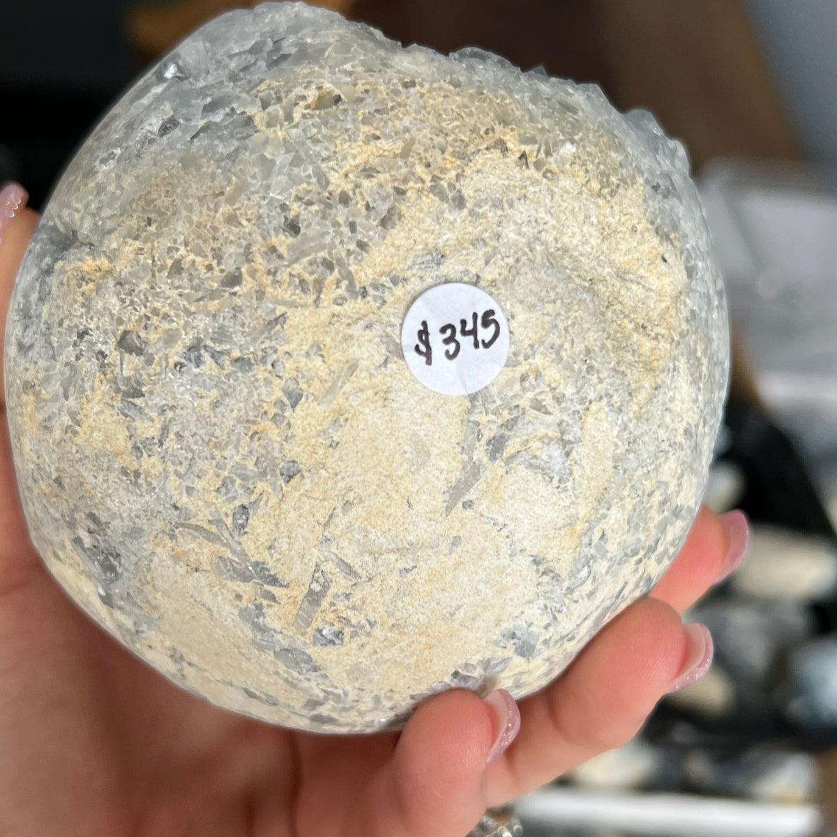 Celestite Geode Raw Crystal Specimen – Wholehearted Crystal Creations