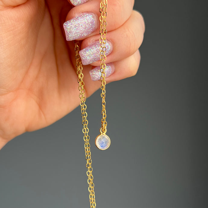 Rainbow Moonstone Necklace