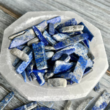 Lapis Lazuli tumbled pocket stone specimen chards