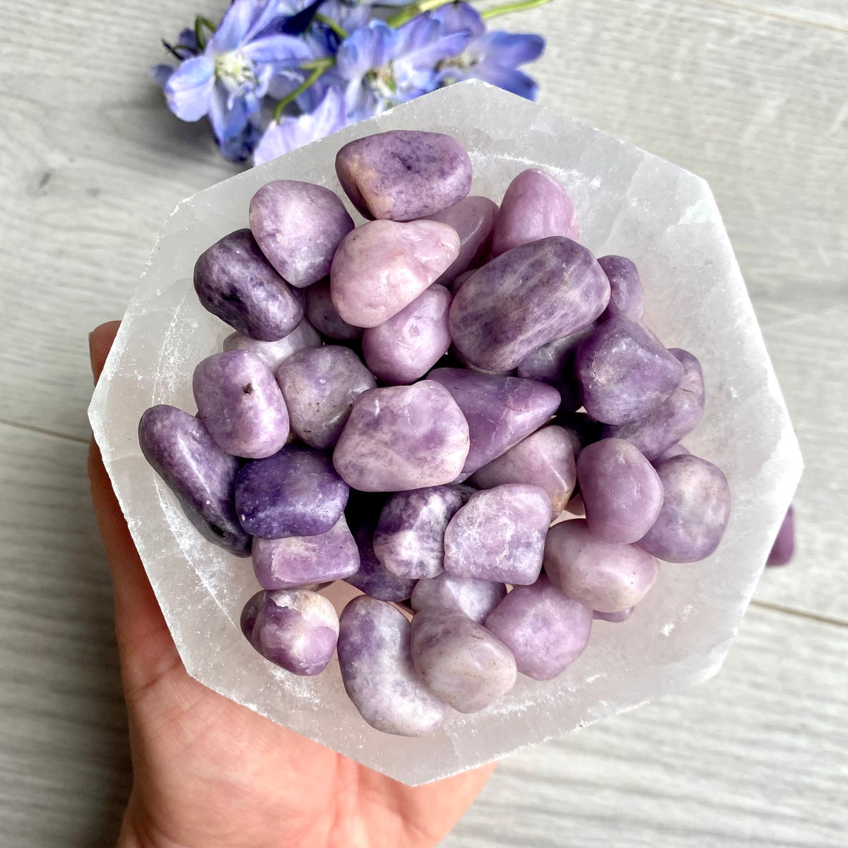 Lepidolite Small Tumbled Pocket Stone Crystal – Wholehearted Crystal Creations