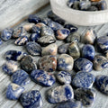 Sodalite Pocket Stone Tumbled Crystal Specimen – Wholehearted Crystal Creations