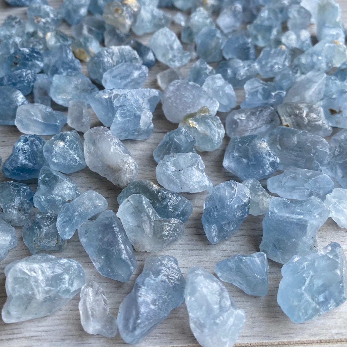 Celestite Raw Pocket Stone Specimen Small – Wholehearted Crystal Creations