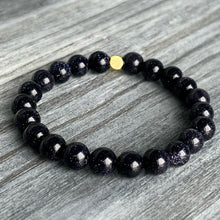 Blue Goldstone Stretch Bracelet – Wholehearted Crystal Creations