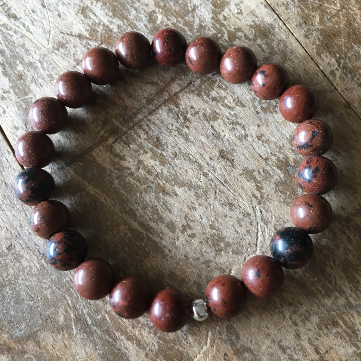 Mahogany Obsidian Stretch Bracelet – Wholehearted Crystal Creations