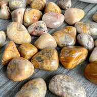 Crazy Lace Agate Tumbled Pocket Stone Specimen – Wholehearted Crystal Creations