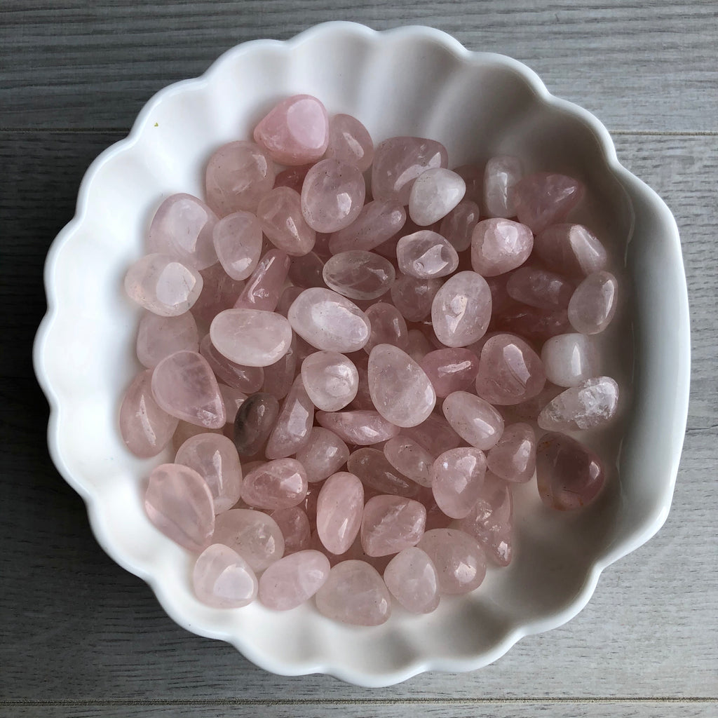 Rose Quartz Small Tumbled Pocket Stone Crystal Specimen – Wholehearted Crystal Creations
