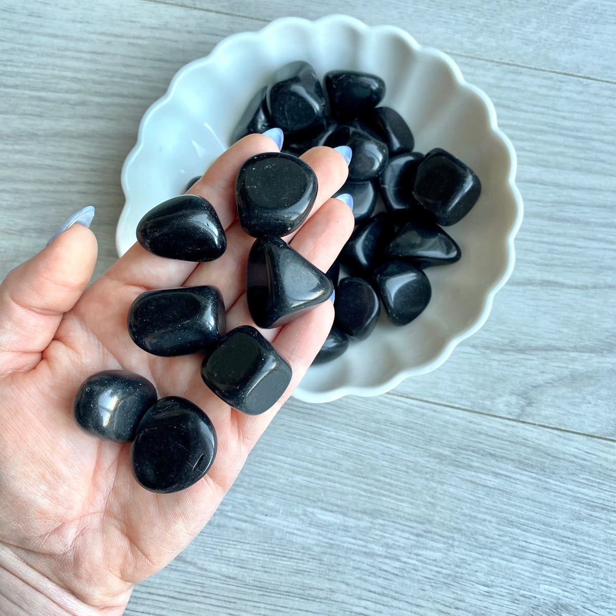 Black Obsidian Medium Tumbled Pocket Stone – Wholehearted Crystal Creations
