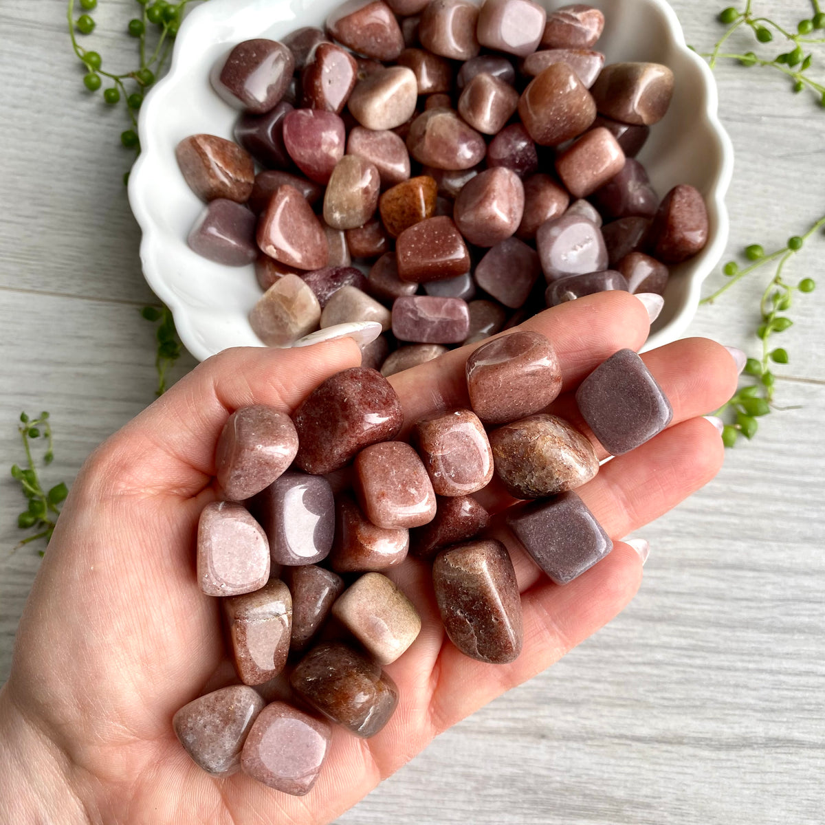 Strawberry Quartz Tumbled Pocket Stone Specimen – Wholehearted Crystal Creations