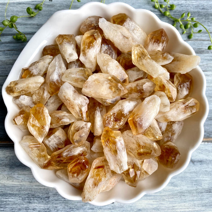 Citrine (sm) rough point pocket specimen