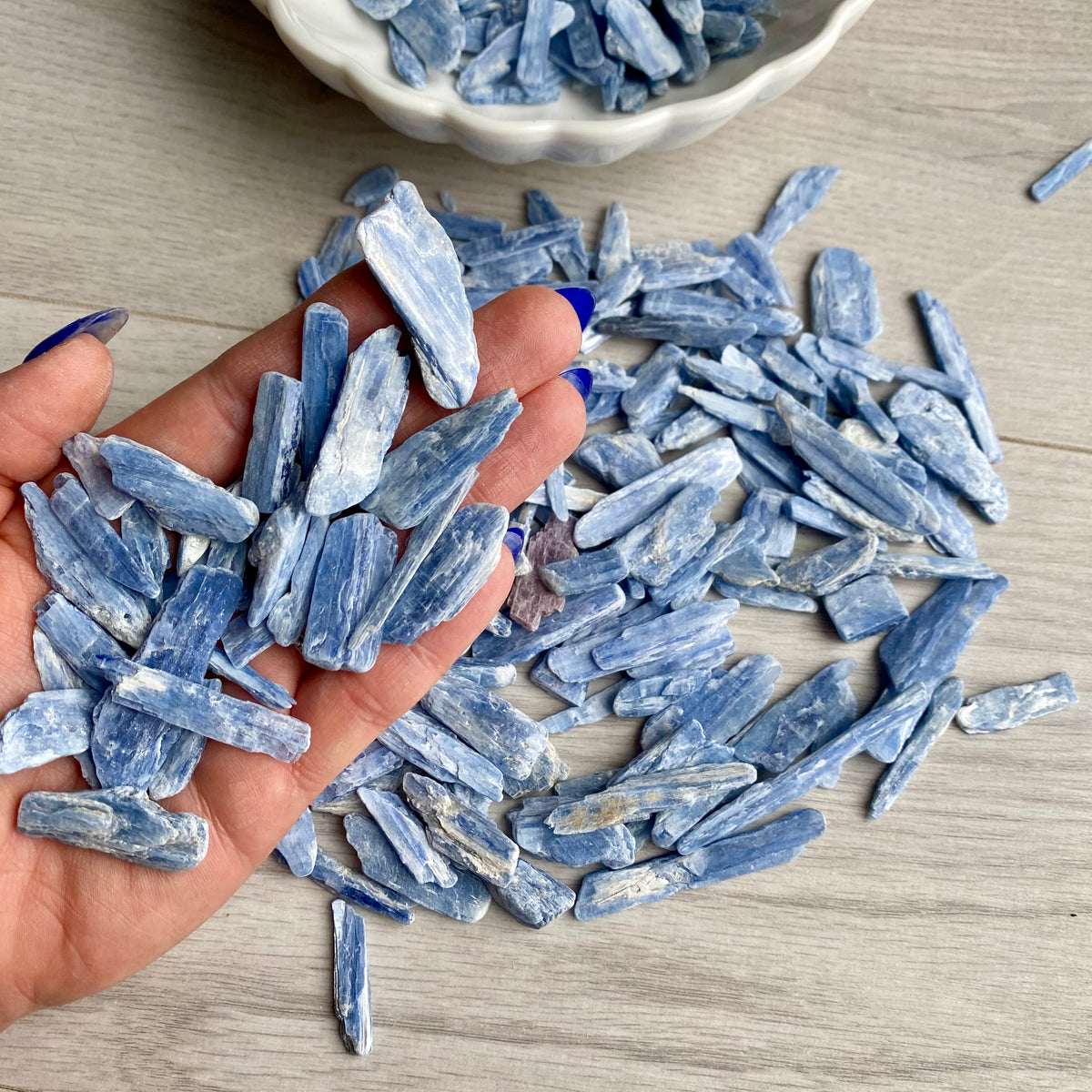 Blue Kyanite Blade Pocket Stone Specimen – Wholehearted Crystal Creations