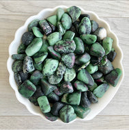 Ruby in Zoisite Tumbled Pocket Stone Crystal Specimen – Wholehearted Crystal Creations