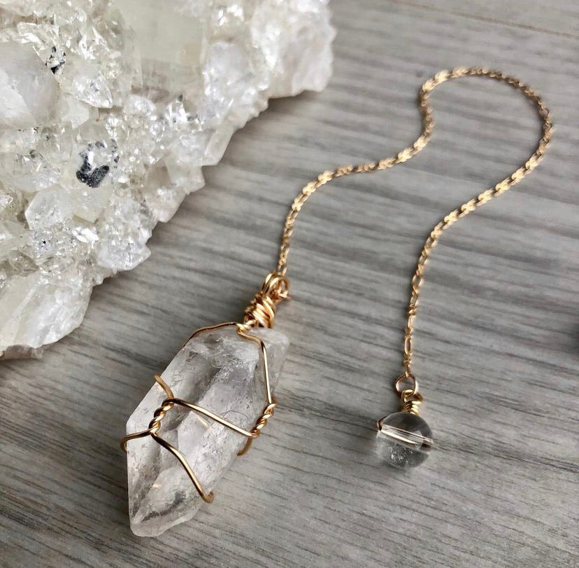Crystal Pendulum Wire Wrapped – Wholehearted Crystal Creations