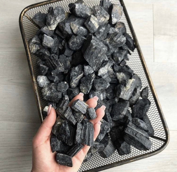 Black Tourmaline Raw Stone Specimen Small – Wholehearted Crystal Creations
