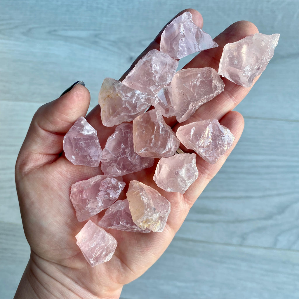 Rose Quartz Raw Pocket Stone Specimen Small – Wholehearted Crystal Creations