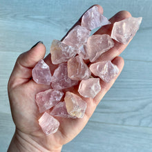 Rose Quartz raw pocket stone specimen (small)