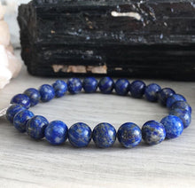 Lapis Lazuli Beaded Stretch Bracelet