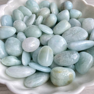 Aquamarine Tumbled Pocket Stone Medium – Wholehearted Crystal Creations