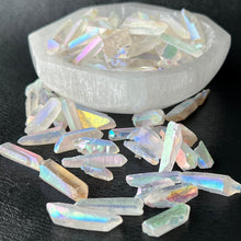 Angel Aura Quartz crystal point pocket stone specimen xs