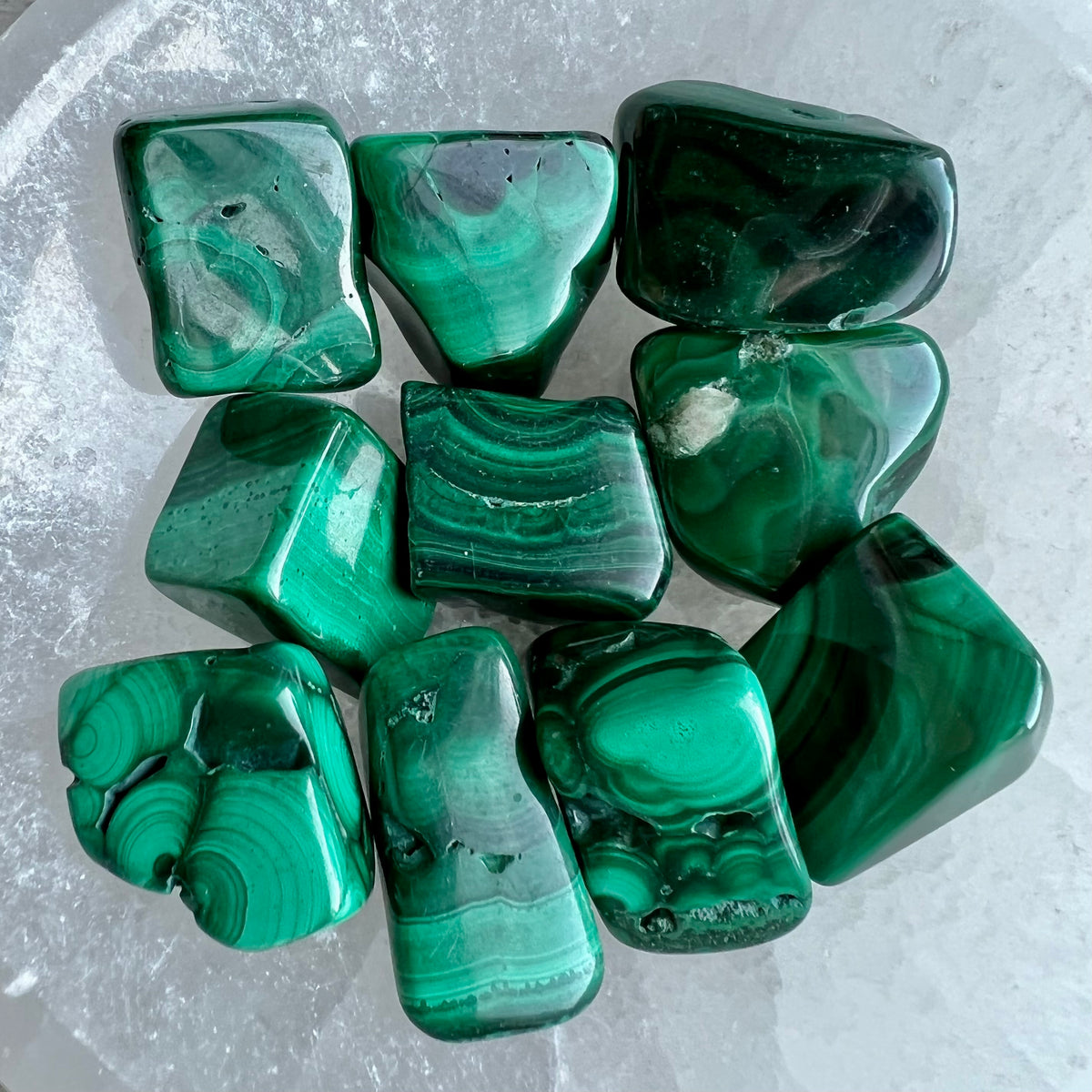 Malachite Small Tumbled Pocket Stone Specimen – Wholehearted Crystal Creations