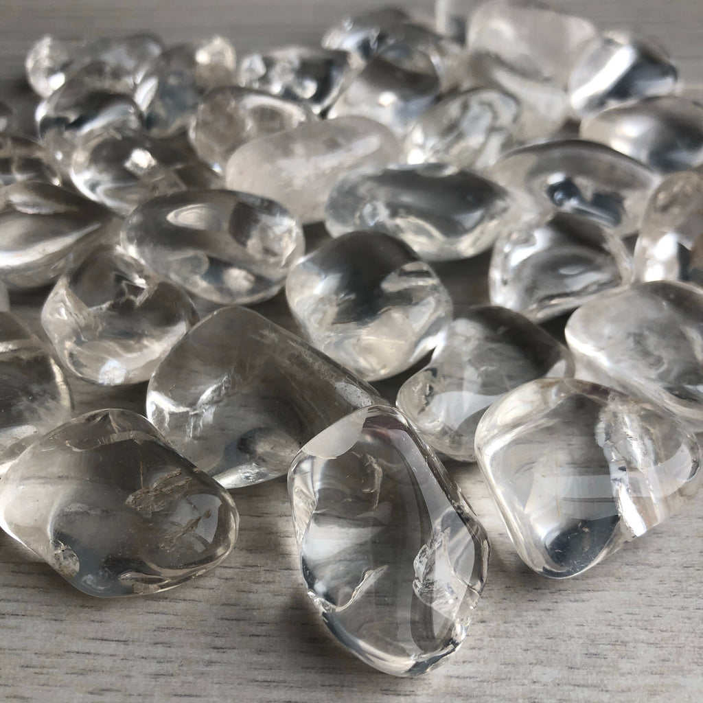 Clear Quartz Pocket Stone Tumbled Crystal Specimen Medium – Wholehearted Crystal Creations