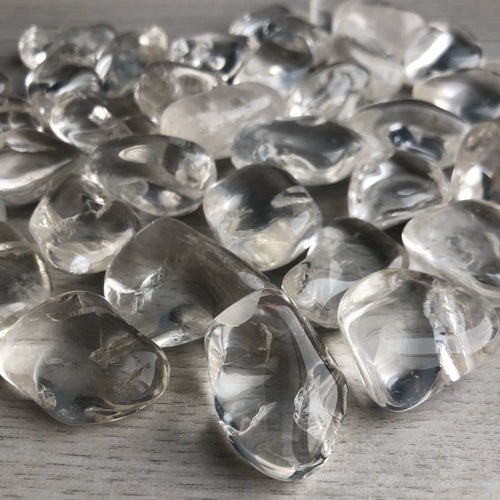 Clear Quartz Pocket Stone Tumbled Crystal Specimen Medium – Wholehearted Crystal Creations