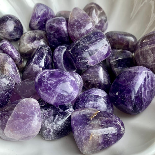 Amethyst Tumbled Pocket Stone Crystal Specimen – Wholehearted Crystal Creations