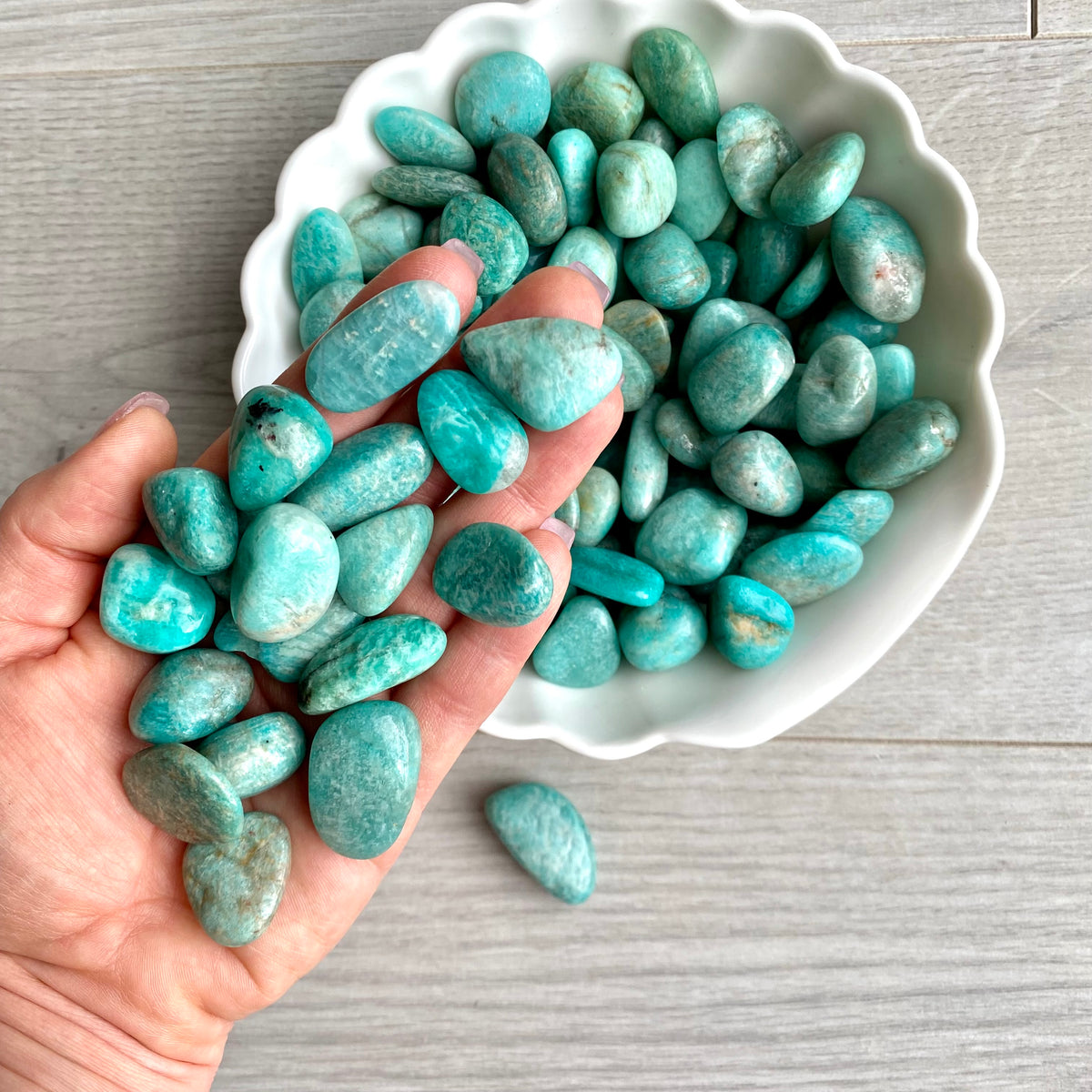 Amazonite Tumbled Pocket Stone Crystal Specimen – Wholehearted Crystal Creations
