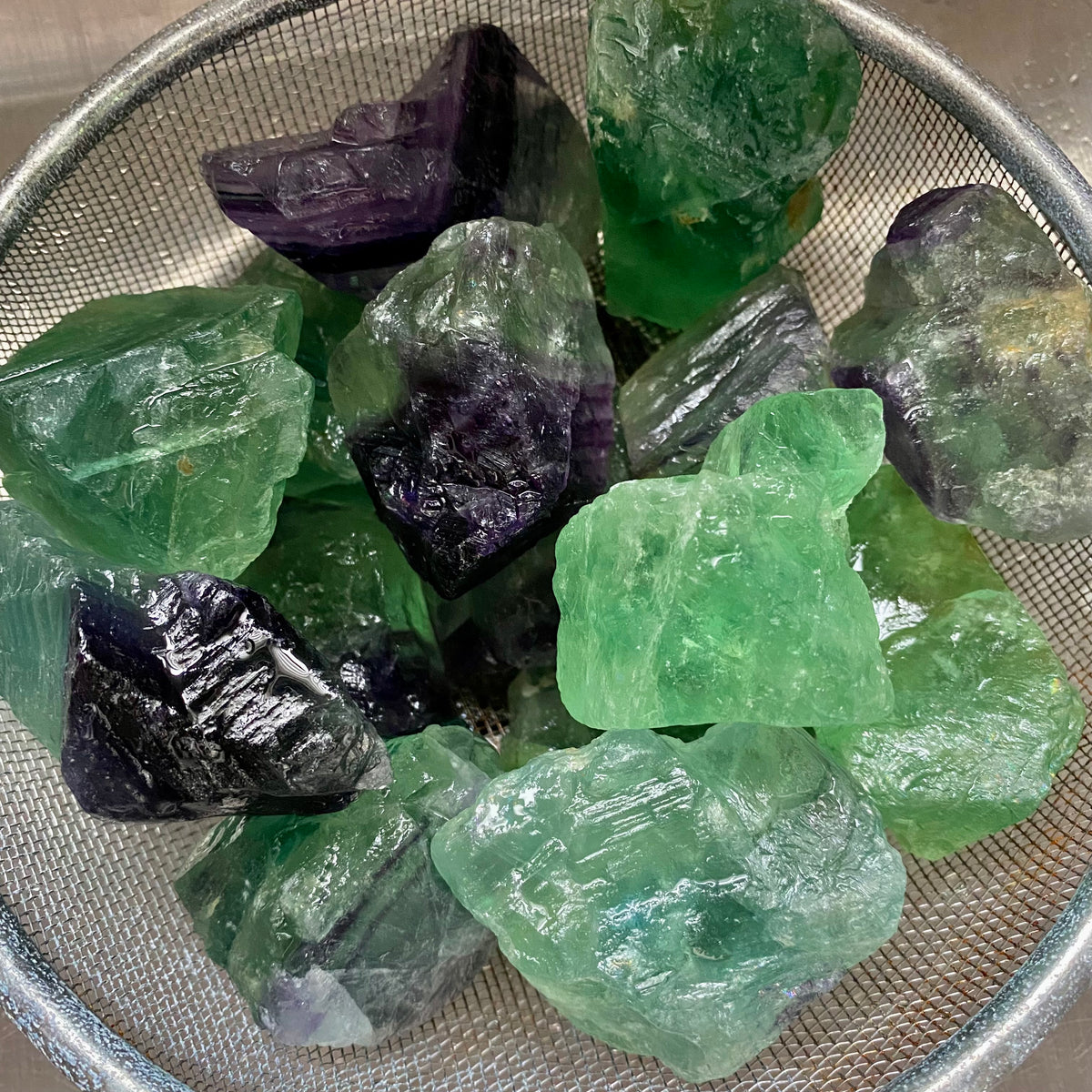 Rainbow Fluorite Crystal Specimen XLarge – Wholehearted Crystal Creations