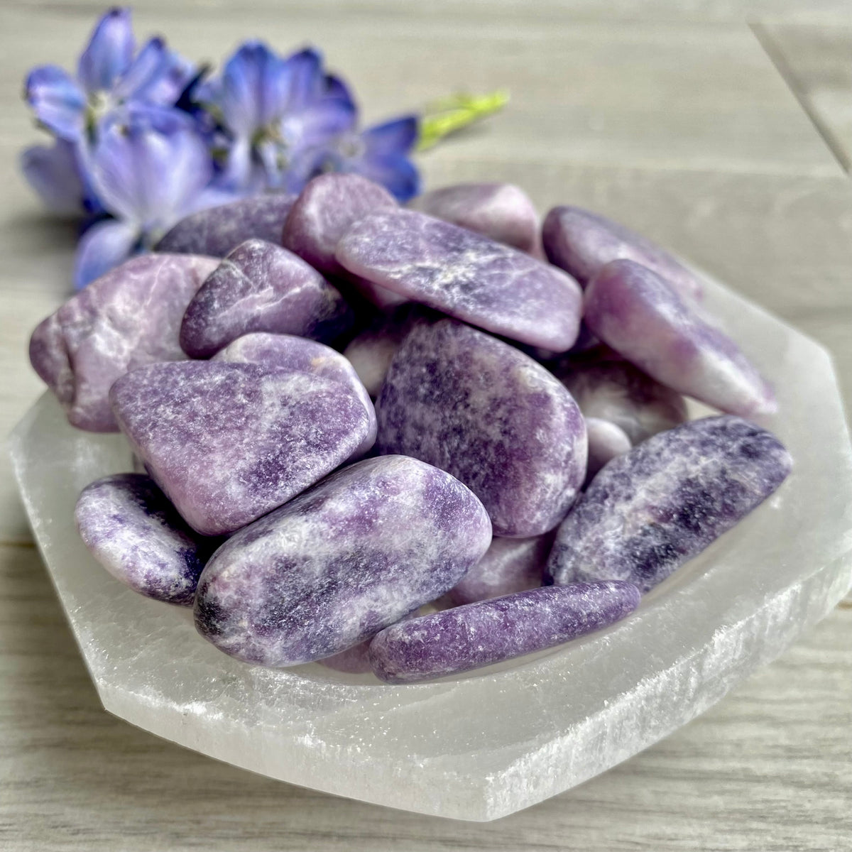 Lepidolite Large Tumbled Pocket Stone Crystal – Wholehearted Crystal Creations