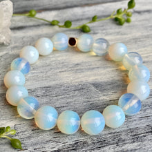 Opalite Stretch Bracelet with Rose Gold Spacer