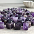 Amethyst Cube Tumbled Stone Crystal Specimen – Wholehearted Crystal Creations
