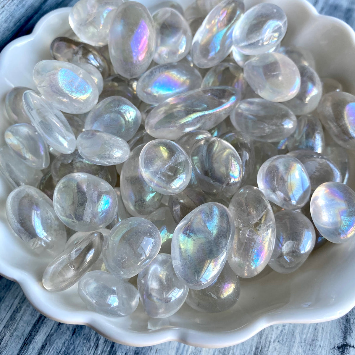 Angel Aura Tumbled Pocket Stone Specimen – Wholehearted Crystal Creations